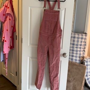 Pink cord Hatch overalls. Size 1